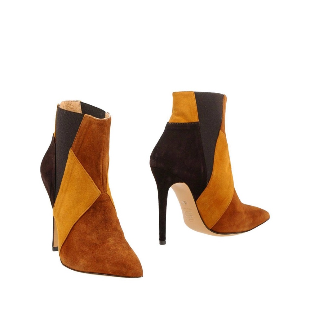 Ovyé by Christina Lucchi Suede Patchwork Booties